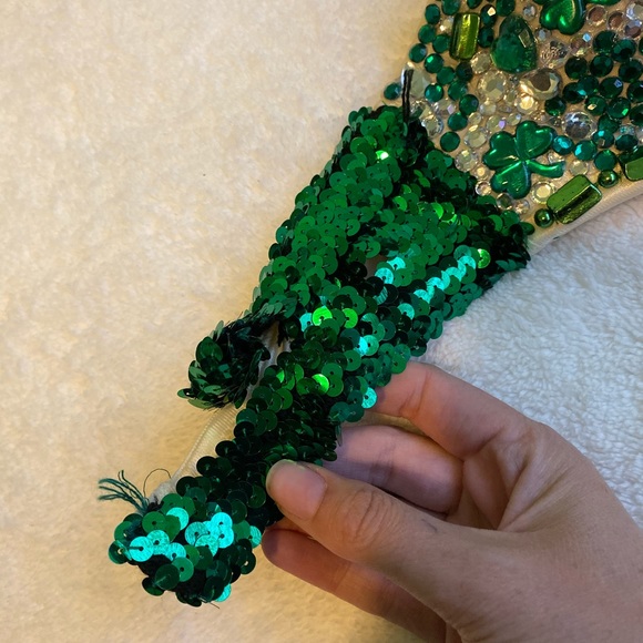 Customized Green Lucky Bling Bra - Picture 5 of 5
